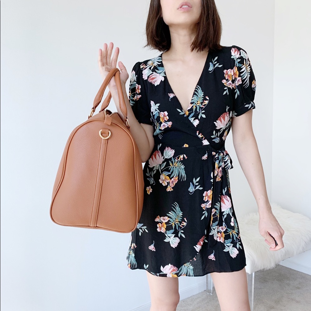 LAST 1 ! Sweet Floral Mini dress BLACK - Picture 6 of 7
